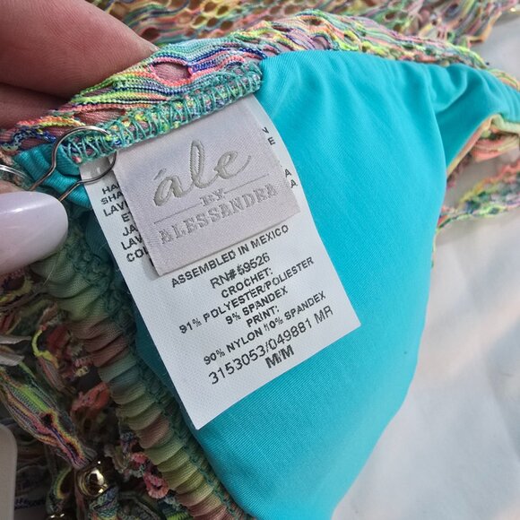 Ále by Alessandra Good Vibes Crochet Bikini Set – NWT – Size Med – $220 MSRP - Picture 6 of 11